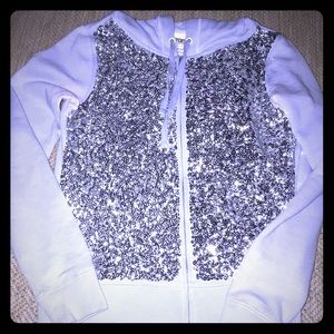 Victoria secret Pink blingy zip up hoodie